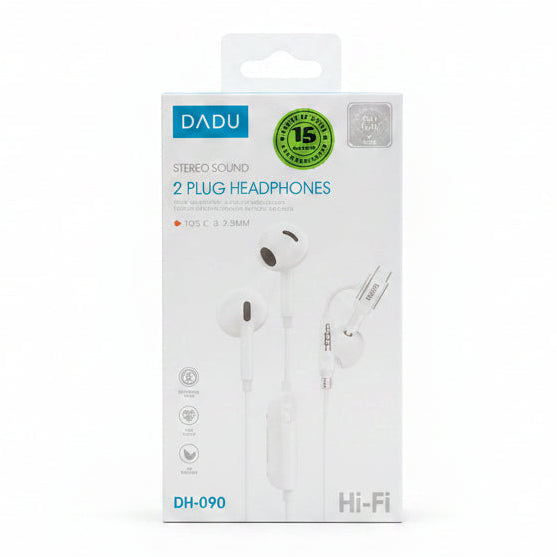Dadu Stereo Sound 2 Plug Headphones Type-c &3.5 - DH-090