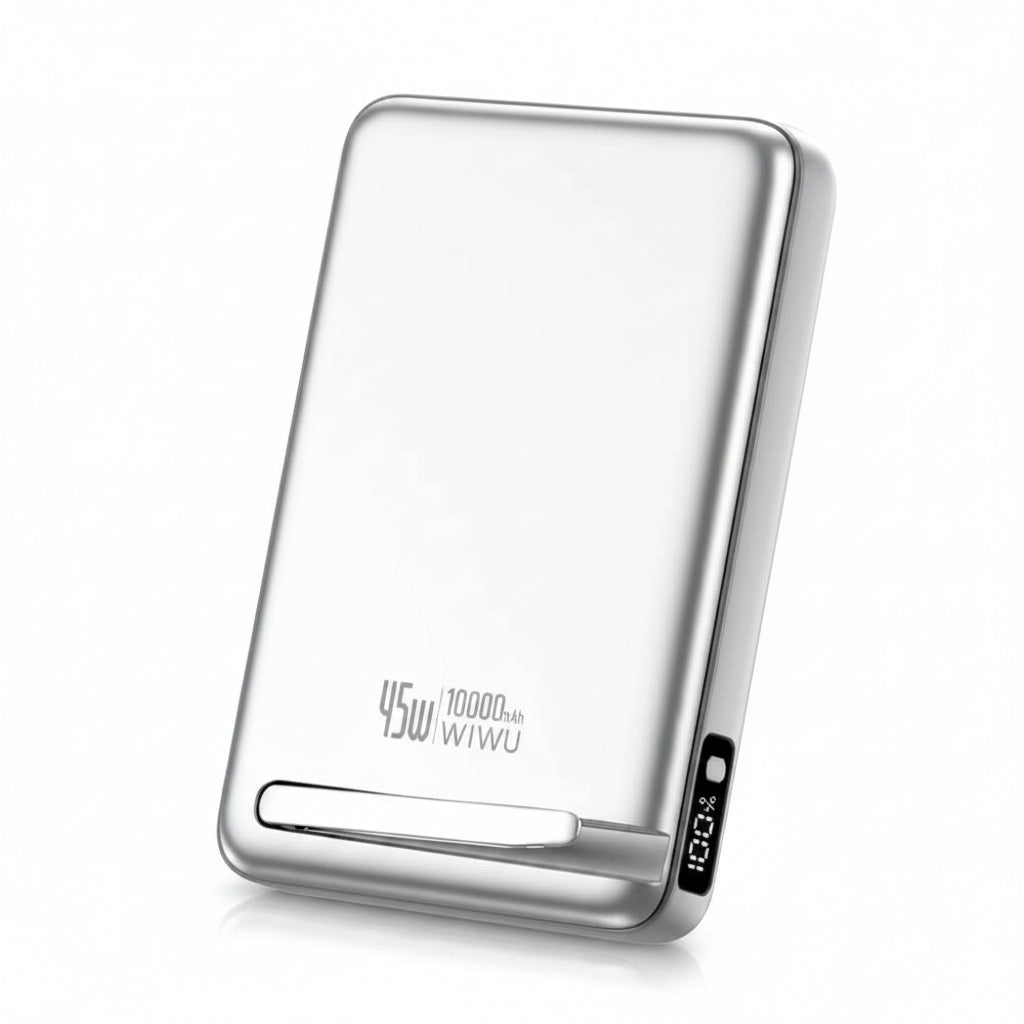 Wiwu Mag Pro Qi2 45W Power Bank 10000mAh WI-P090 Silvery