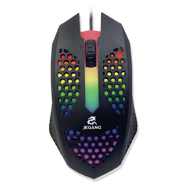 Jeqang Wired Colorful Hollow Hole Mouse - JM-600