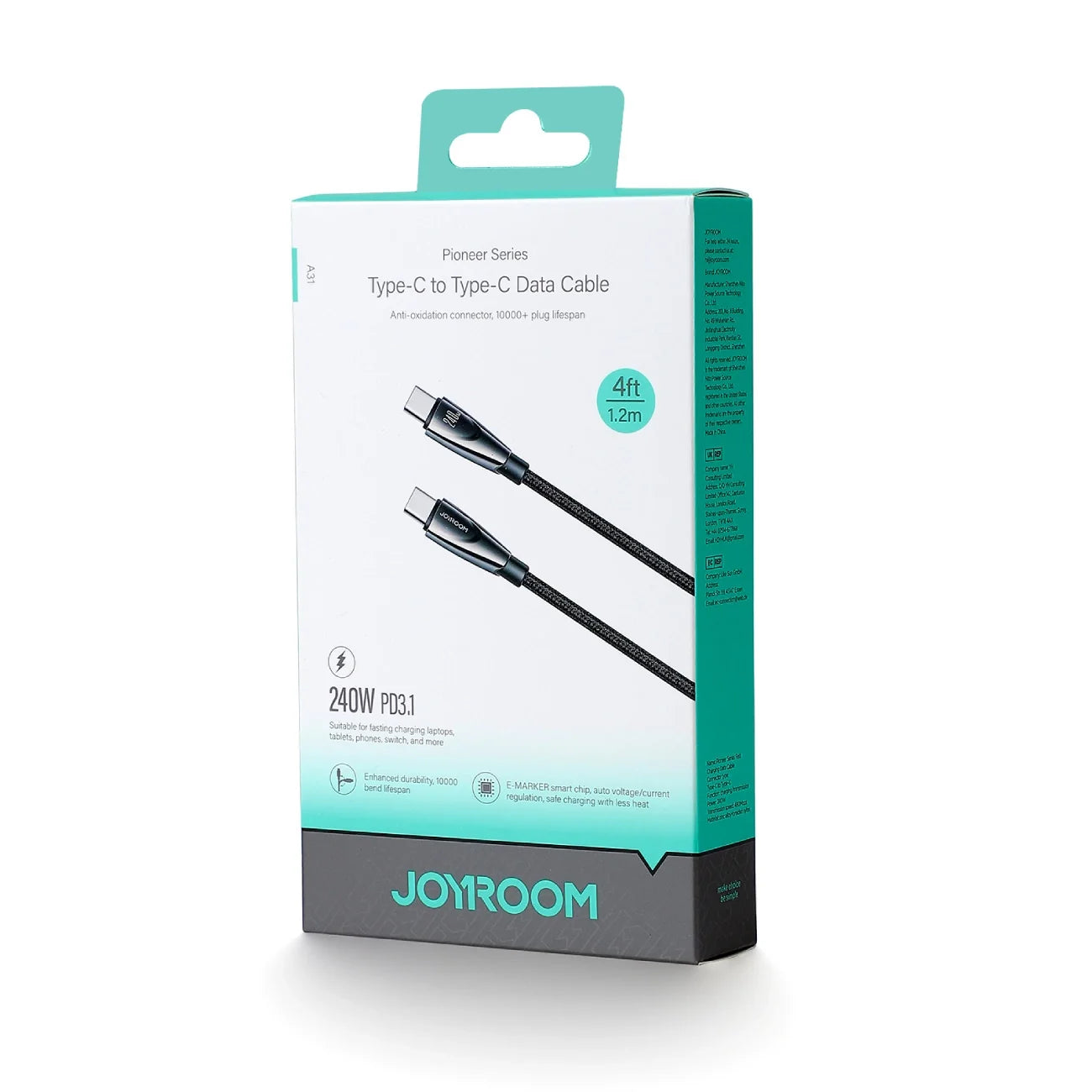 Joyroom Fast Charging Data Cable Type-C To Type-C 100W PD 1.2M S-A25