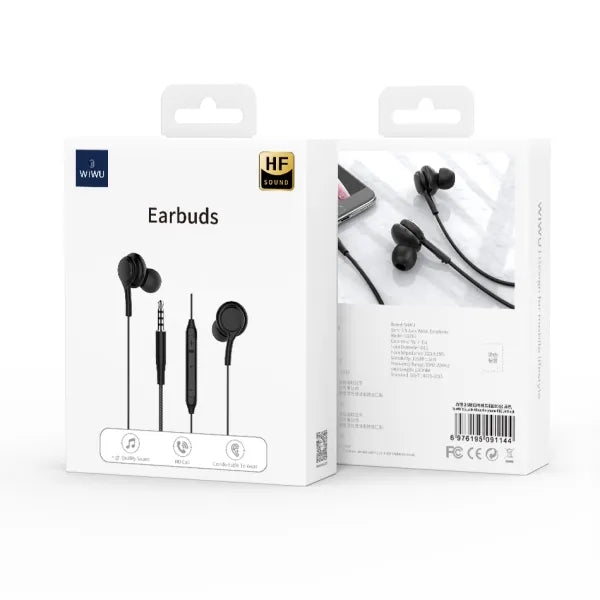 Wiwu Earbuds 3.5 Jack Wired Earphone EB310