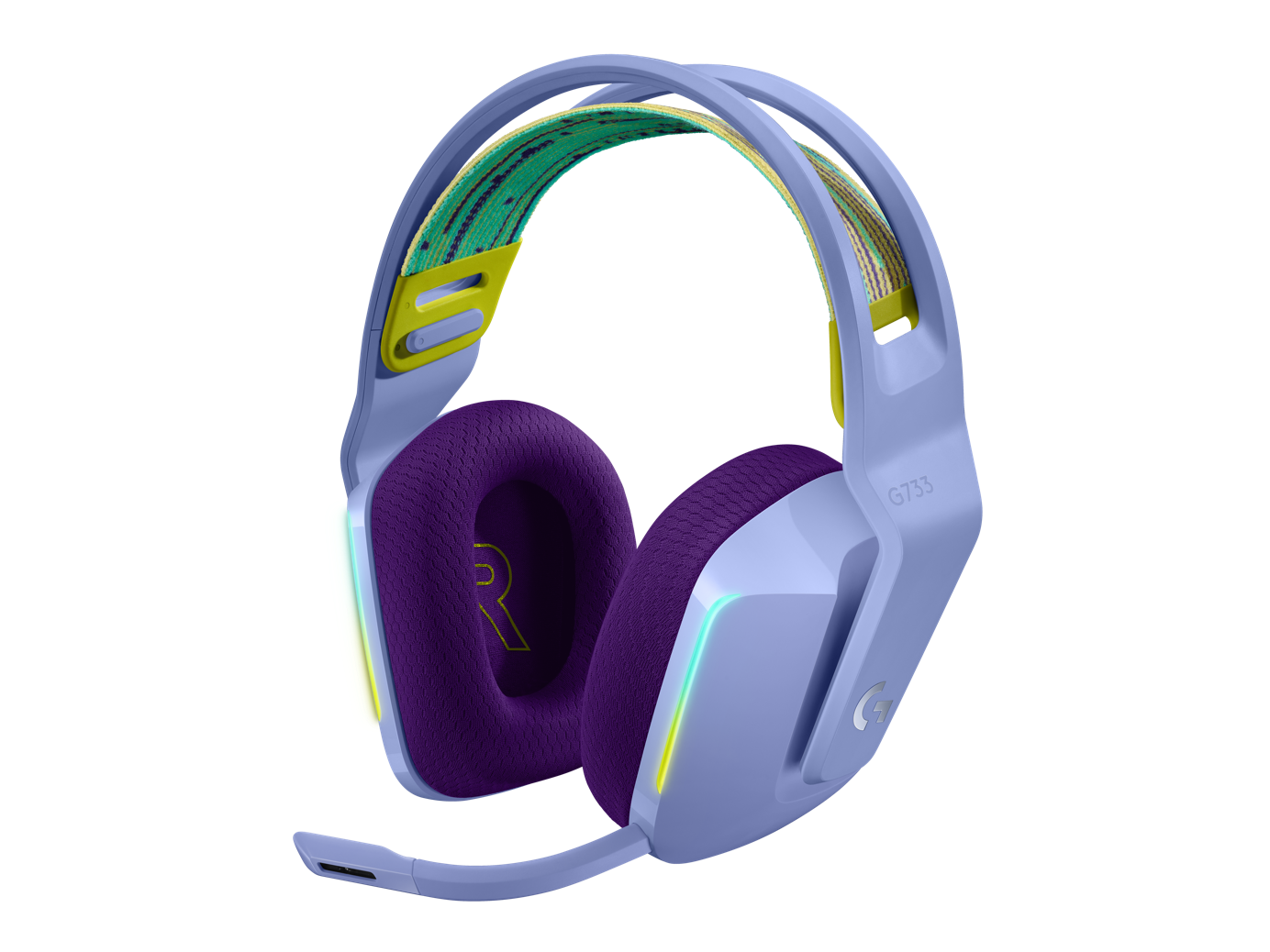 Logitech G733 Wireless RGB Gaming Headset - Lilac