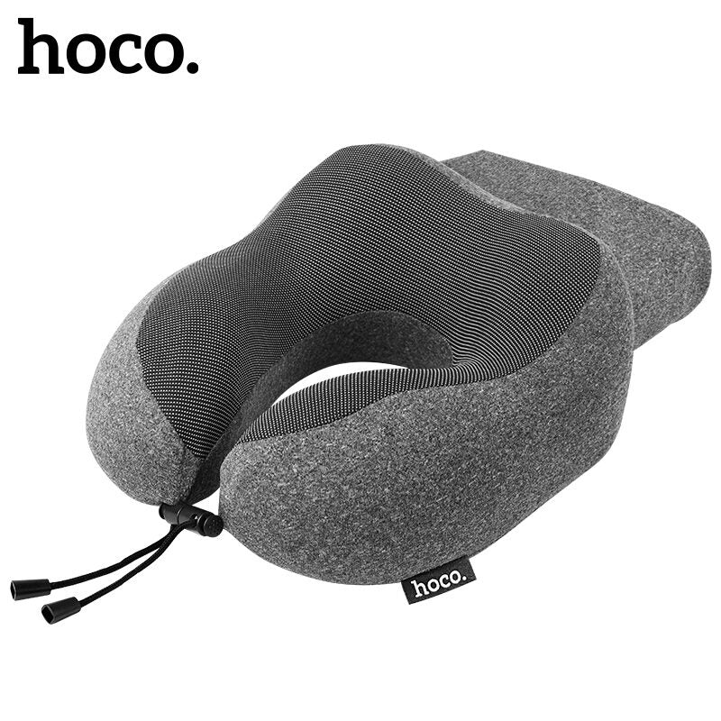 hoco 360 Neck Fitting Slow Rebound Memory Foam U-Shaped Pillow - HX70 Black
