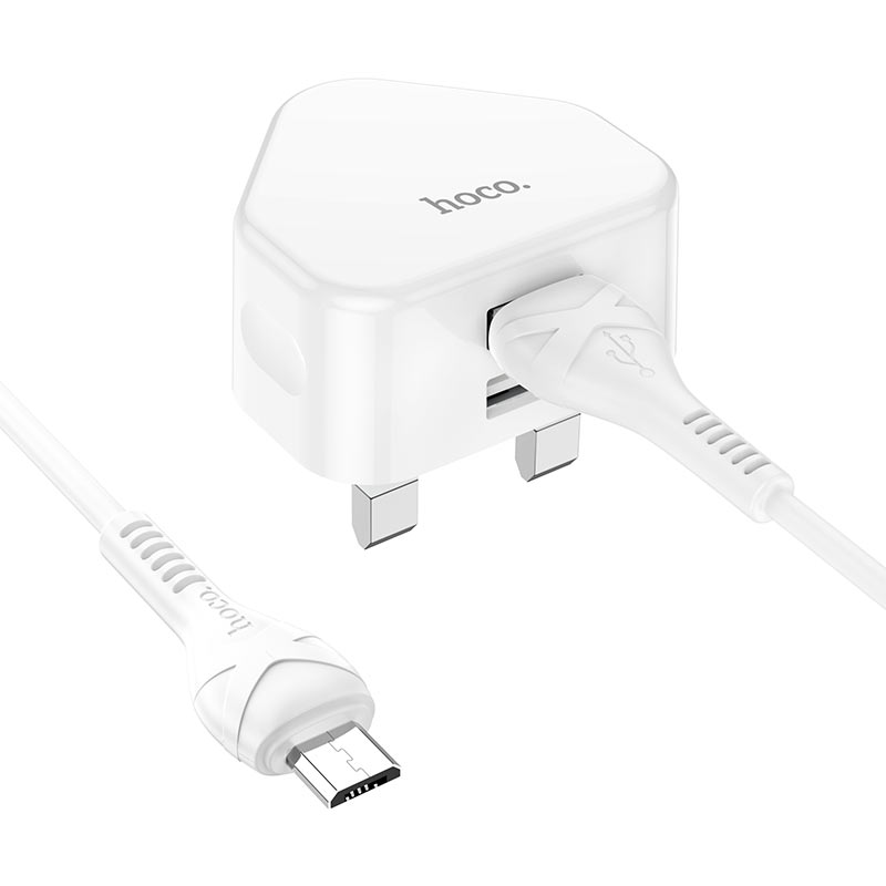 Hoco Dual Port Charger Set With Cable Usb-A TO Micro 1M C90B