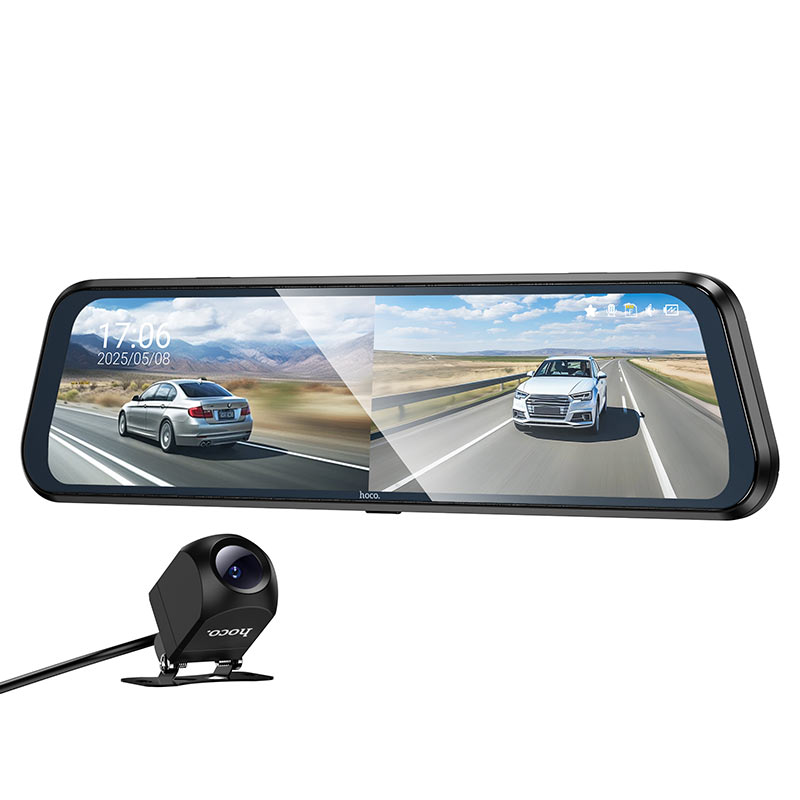 Hoco DV16 9.66 In Touch Screen Dual- channel Driving Recorder