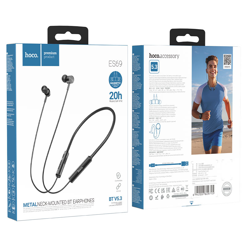 Hoco Neck Mounted BT Wireless Earphone (ES69)