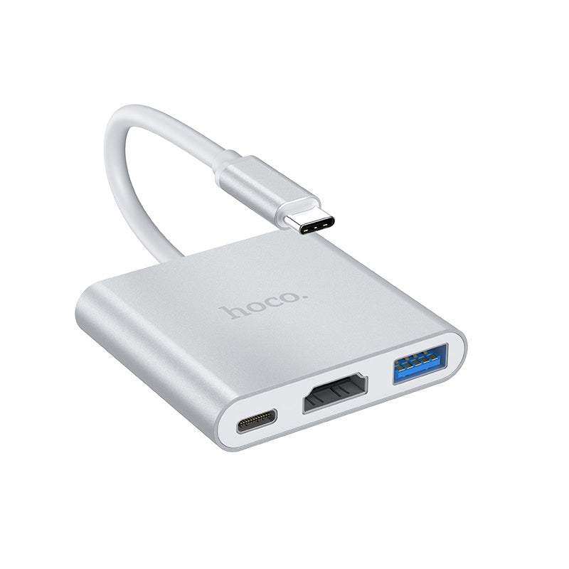 Hoco Type-c to USB+HDMI+Type-c Adapter - HB-14