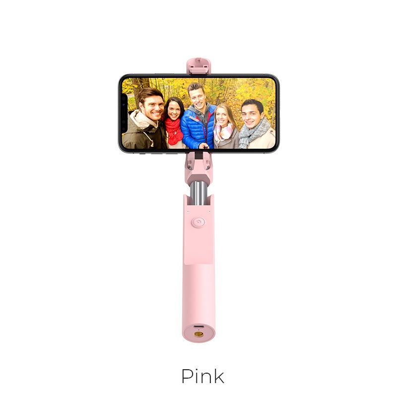 Hoco Rotating Folding Selfie Stick DYY03 Pink