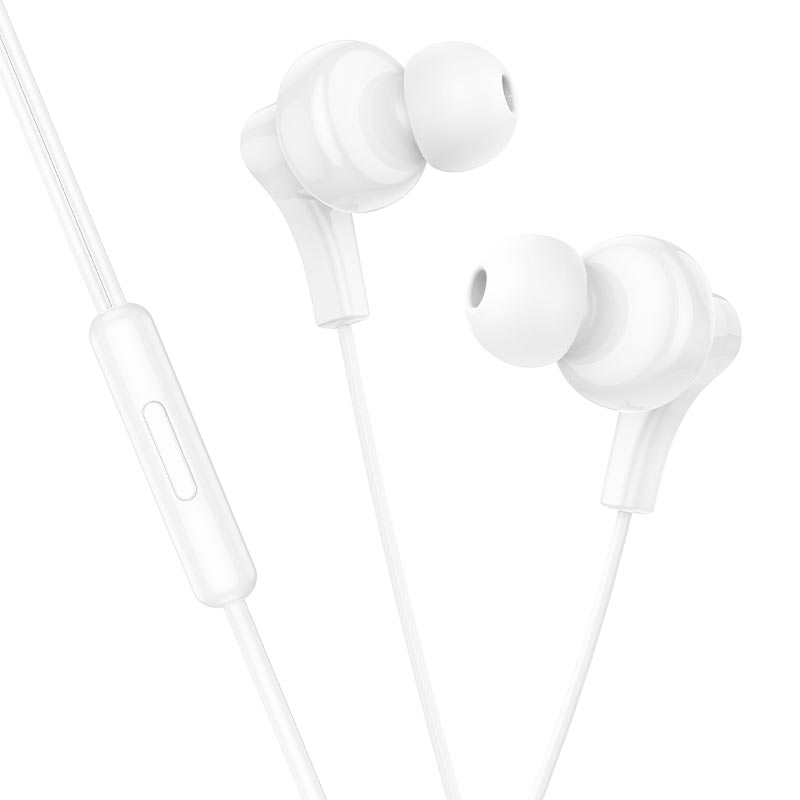 hoco USB-C Interface Universal Earphones Type-c With Mic M114 White