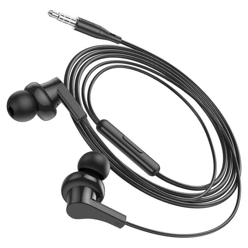 hoco 3.5mm Interface Universal Earphones With Mic M114 Black