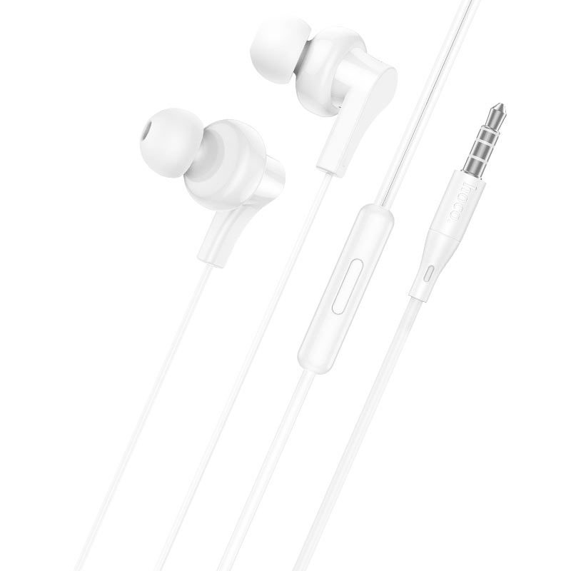 hoco USB-C Interface Universal Earphones Type-c With Mic M114 White