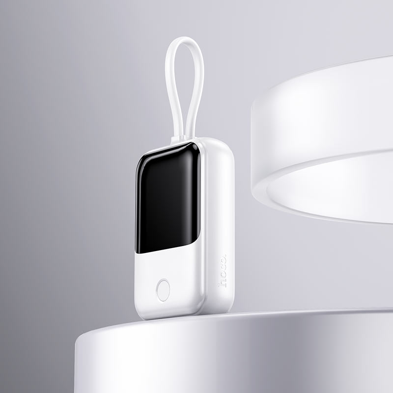 hoco 3 Inputs & 3 Outputs Power Bank With Cable 10000mAh Q33