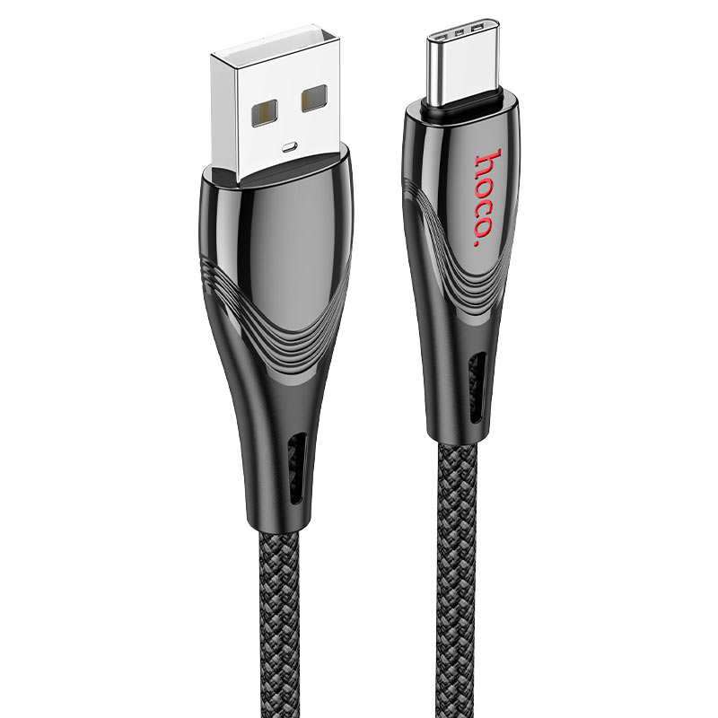 hoco USB-A TO USB-C Charging Data Cable 1.2m U133 Black