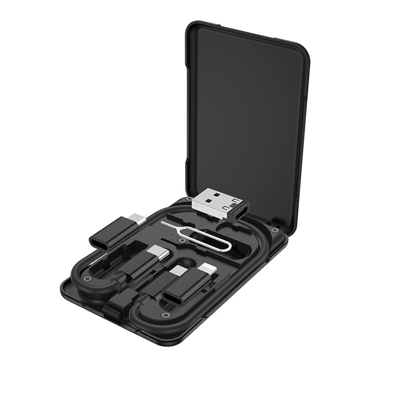 hoco Versatile Portable Charging Data Cable 28cm U86 Black
