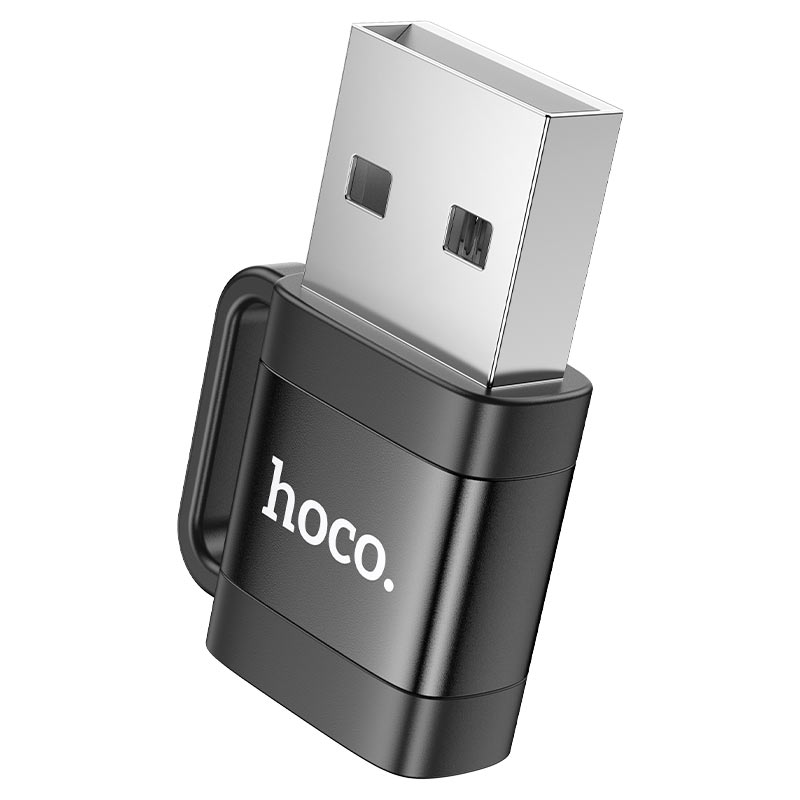 hoco Mini Size USB2.0 Portable Adapter USB-A Male to USB-C Female Data Transfer UA31D