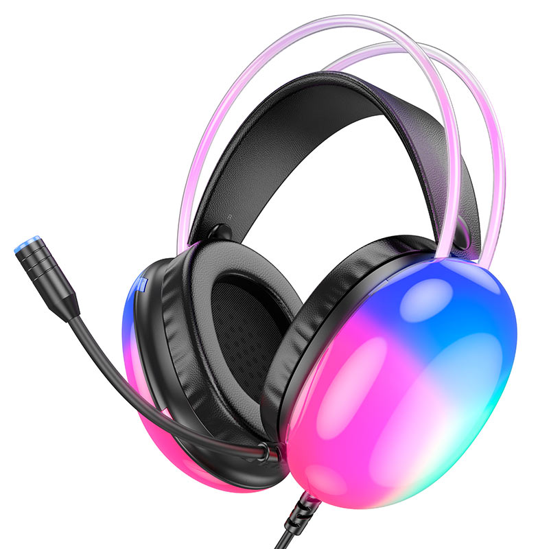 Hoco Gaming Head Phones 50mm Speaker W109 PLUS Black
