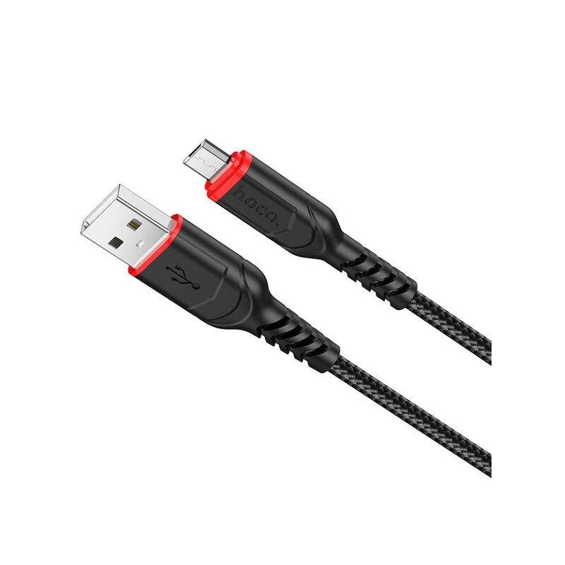 كابل شحن وبيانات HOCO مضاد للانحناء USB-A إلى MICRO 1M X59
