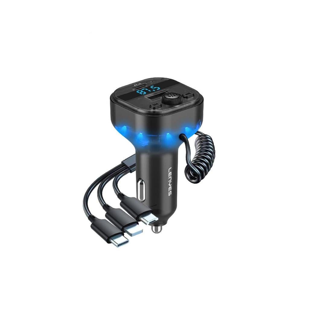 Lenyes Car Charger Wireless 5.3 More Stable Connection Transmission CA813 Black
