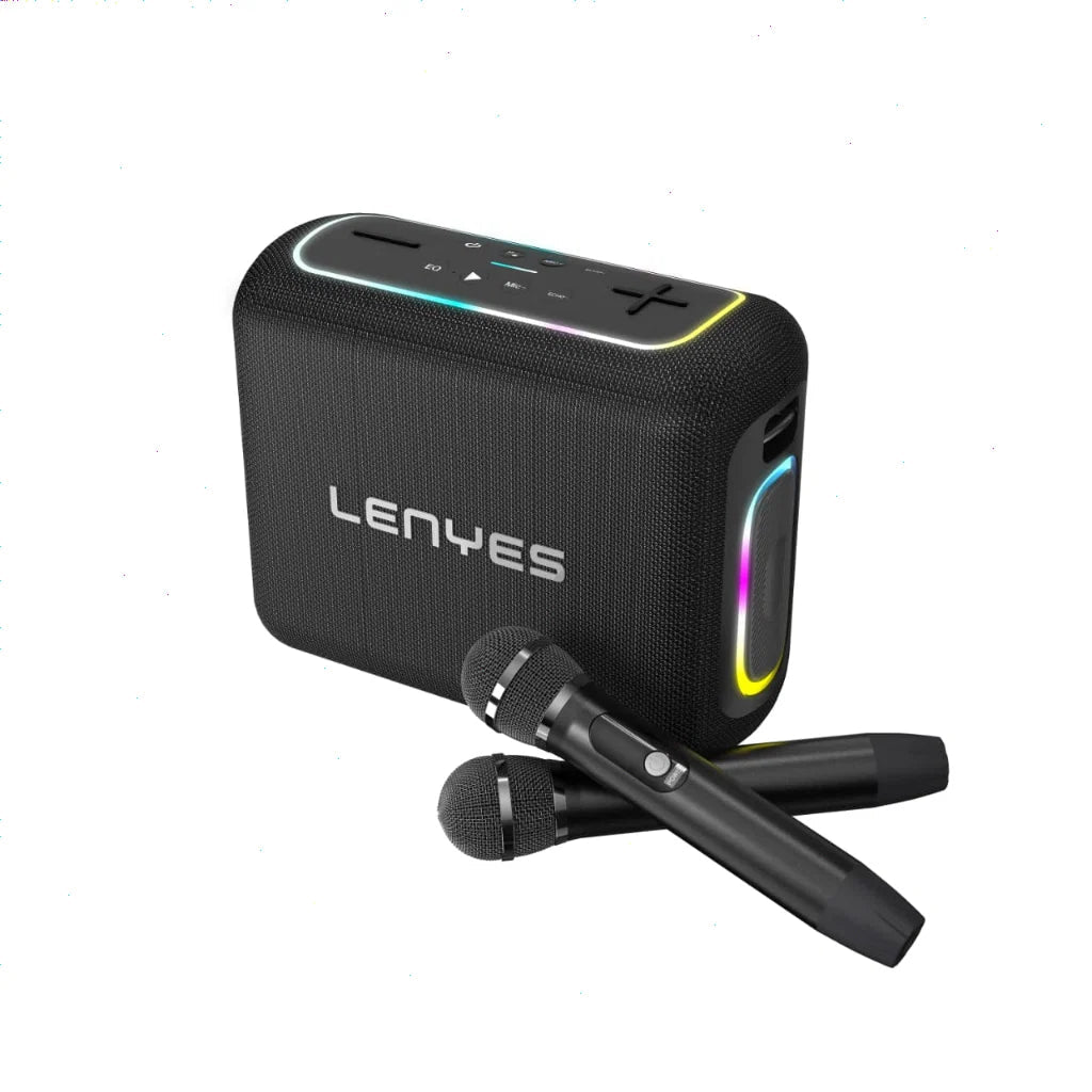 Lenyes Party Speaker 200W With 2 Microphone S867 Black