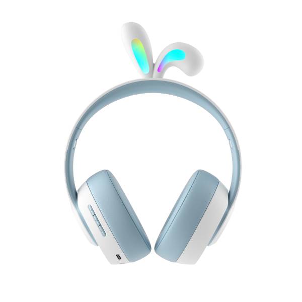 Porodo Kids Wireless Headphone Rabbit Ears LED Lights