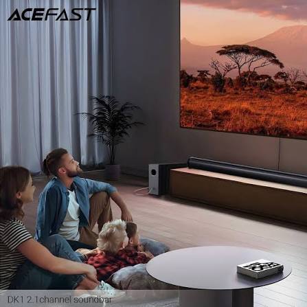 Acefast 2.1 Channel Sound System 2x40W Soundbar+1x80W Subwoofer 160W DK1 Black
