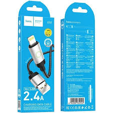 hoco Charging Data Cable USB-A TO Lightning 1m X117 Black