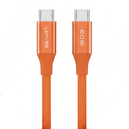 Lenyes 60W Data Cable 1m LC567 TC-TC Orenge