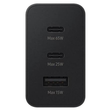 Samsung 65W Power Adapter Trio USB-C x 2Prot / 1USB-A With Cable 3 Pin Unorginal