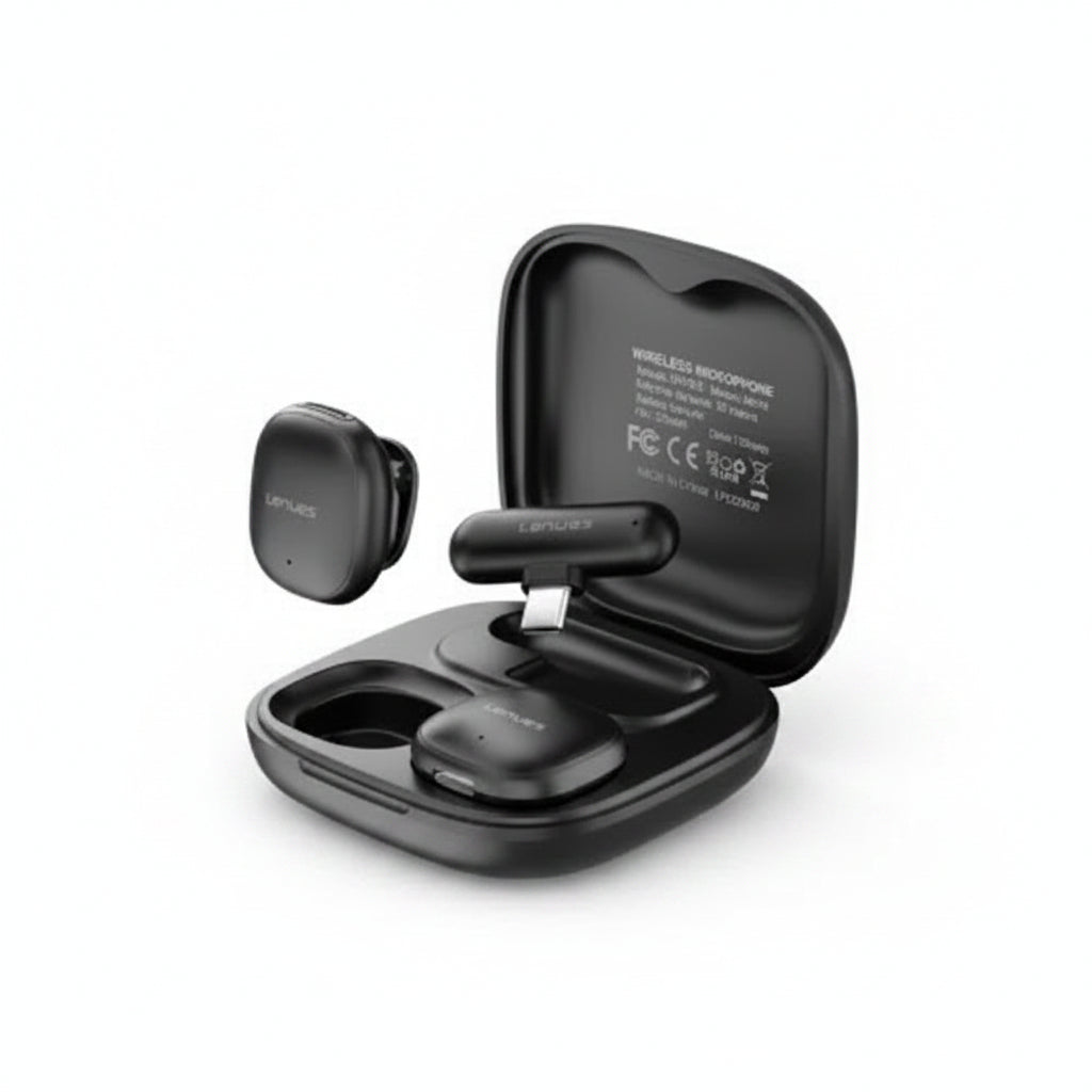 Lenyes Ai Smart Lavalier Microphone Type-c LM210-TC Black