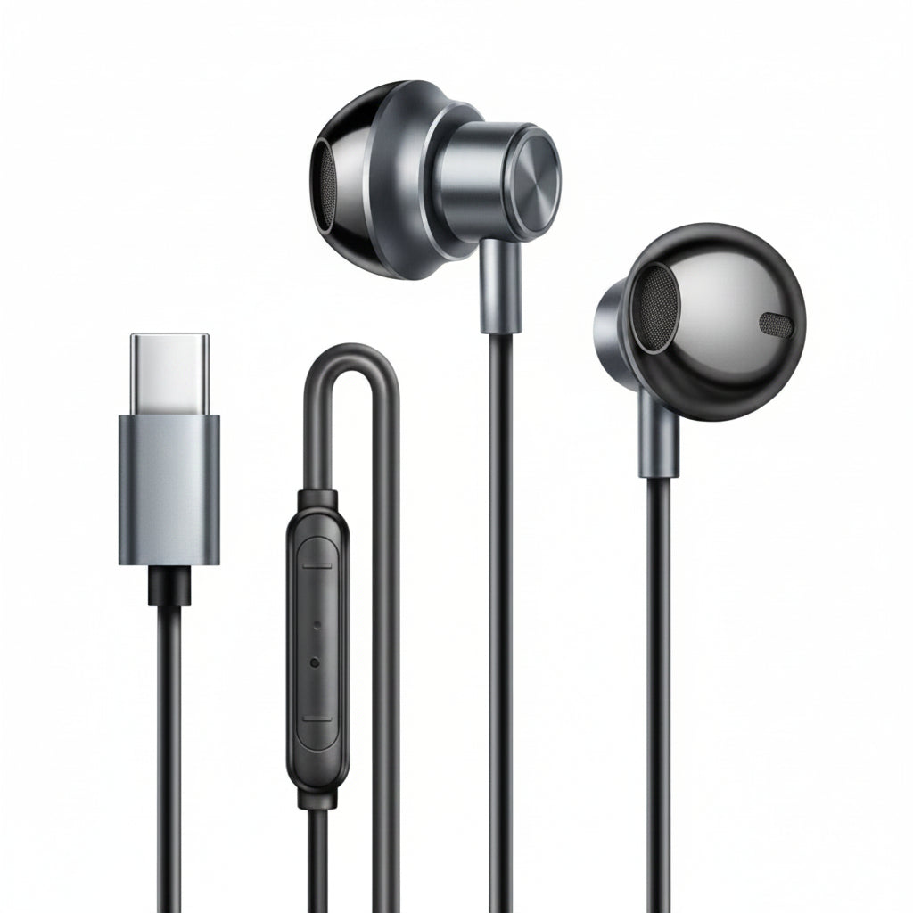 Marshal Metal Magnetic Earphones Stereo Bass - MA-04 Black