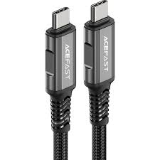Acefast Safe And Durable Wear-Resistant Nylon Braid USB-C TO USB-C 1.8m C4-01 Black