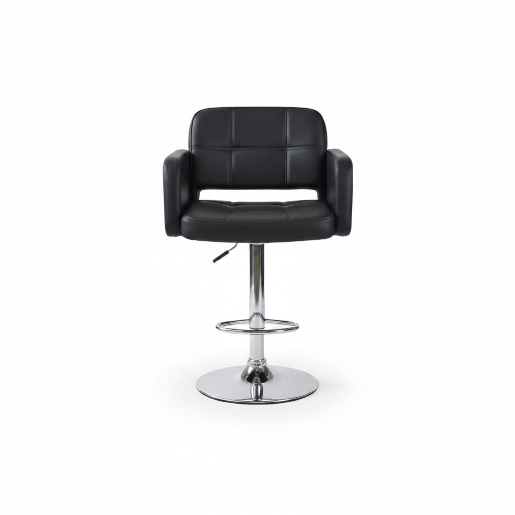 Backrest Stool Chair Black