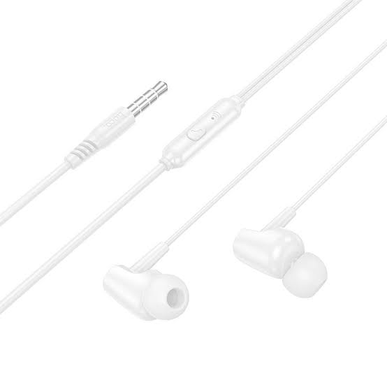 hoco Wired Controller Earphones With Mic M112 White
