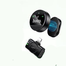 Hoco Magnetic & Lapel Clip Wirelees Microphone Lightning - L21 Black