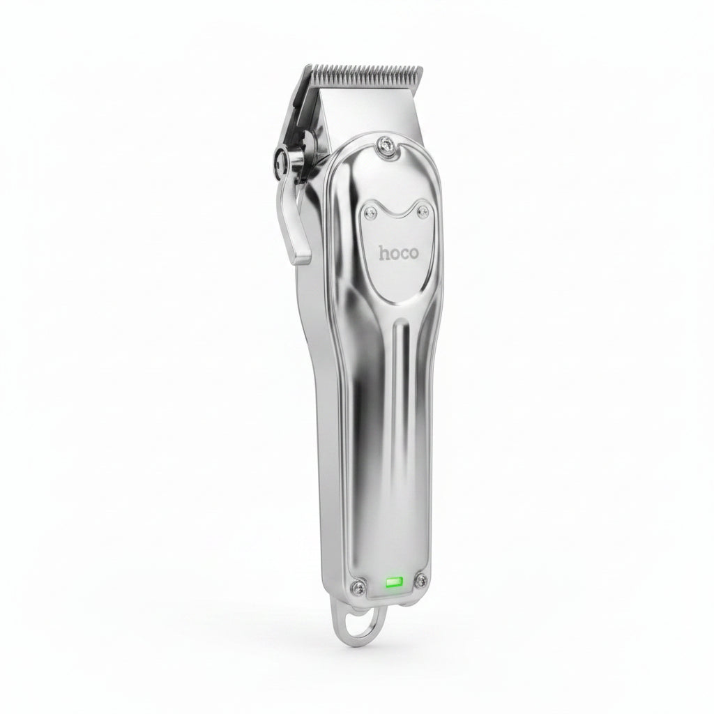 hoco Metal Hair Clipper Quick Trimmer Smooth Operation - DAR44 Silver