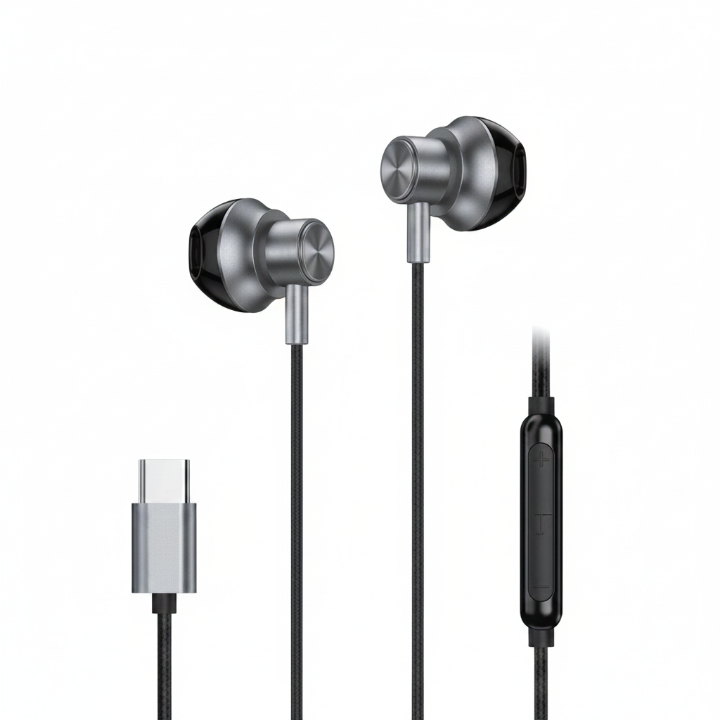 Marshal Metal Magnetic Earphones Stereo Bass - MA-04 Black