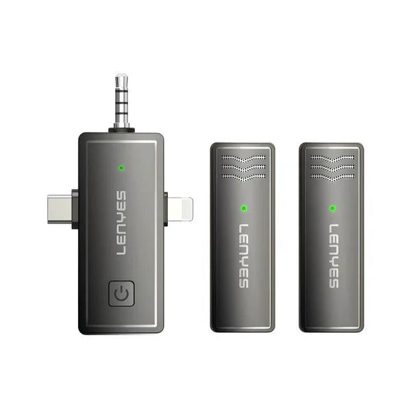 Lenyes Wireless Radio Microphone LM202 Black