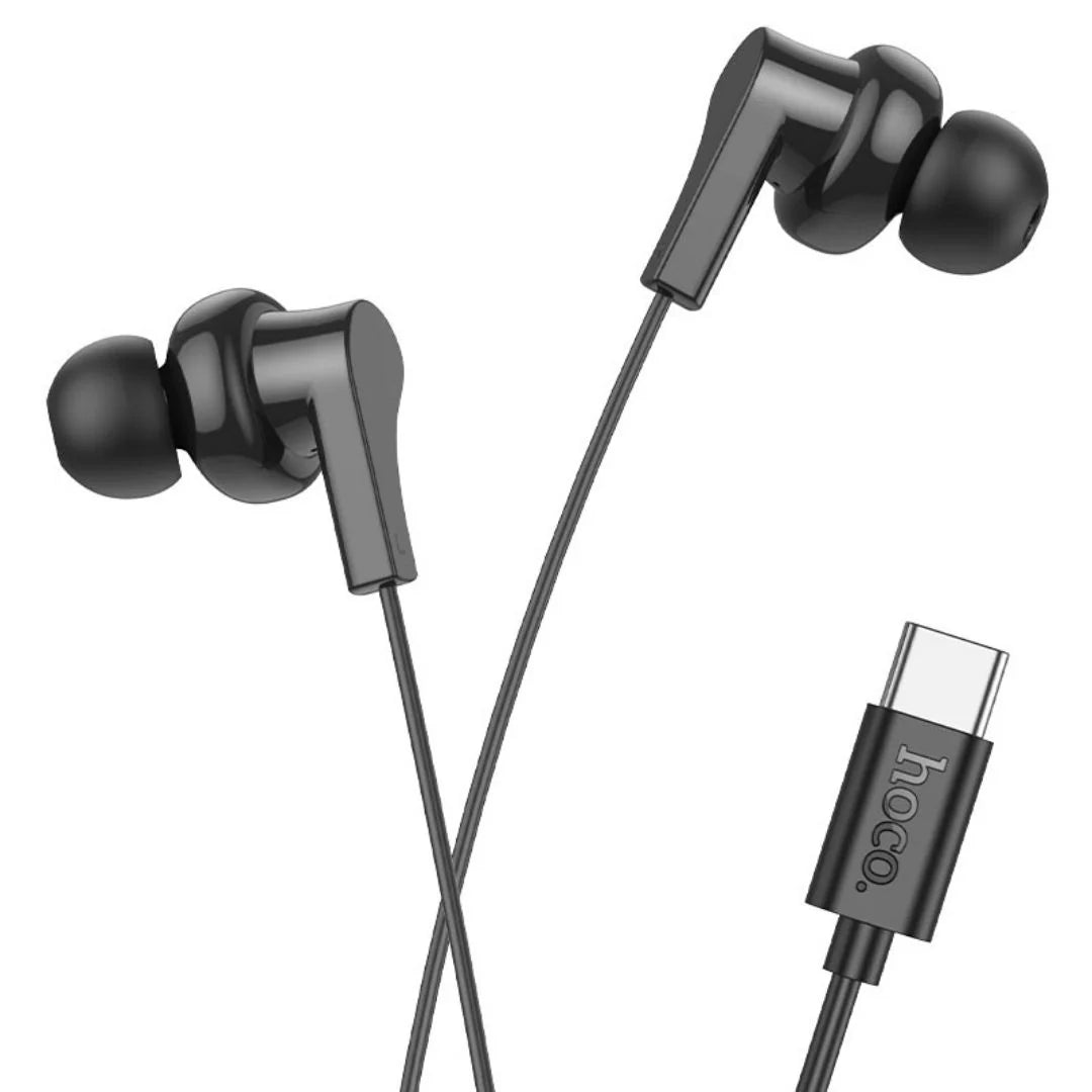 hoco 3.5mm Interface Universal Earphones With Mic M114 Black