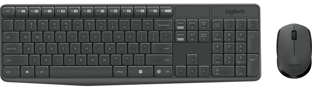 Logitech Durable Simple Wireless MK235 - Black
