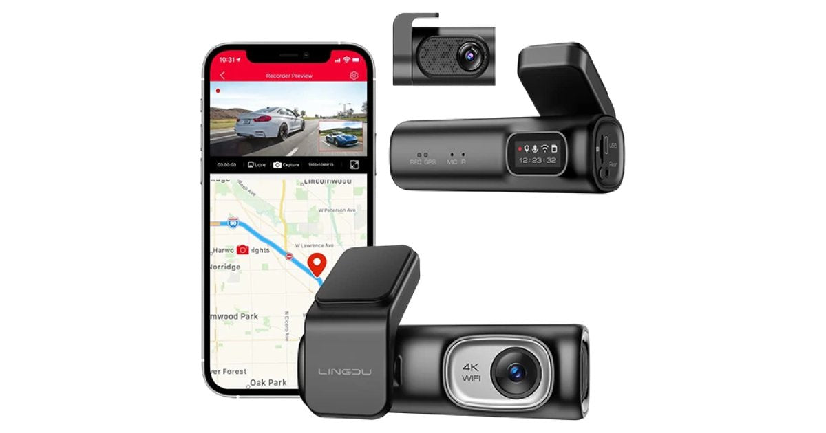 Lingdu Dash Cam 4K D600