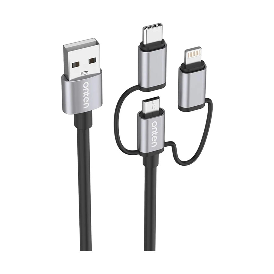 Onten USB To lightning & USB-C & Micro USB Cable OTN-US37A