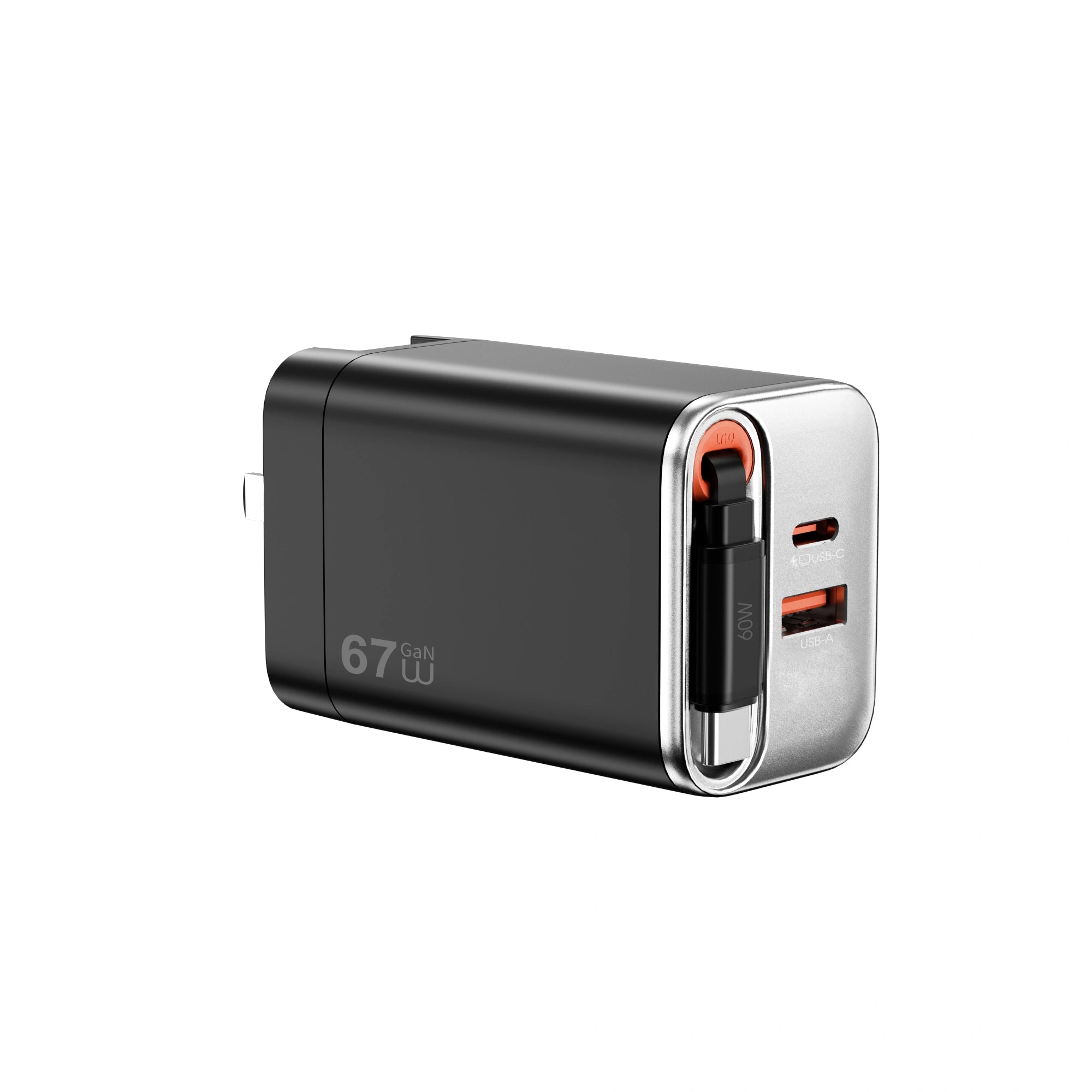 Wiwu Helix Pro World Wide Compatible 67W Gan Technology PD-QC 2 USB C+1USB A Prot Fast Charger - WI-