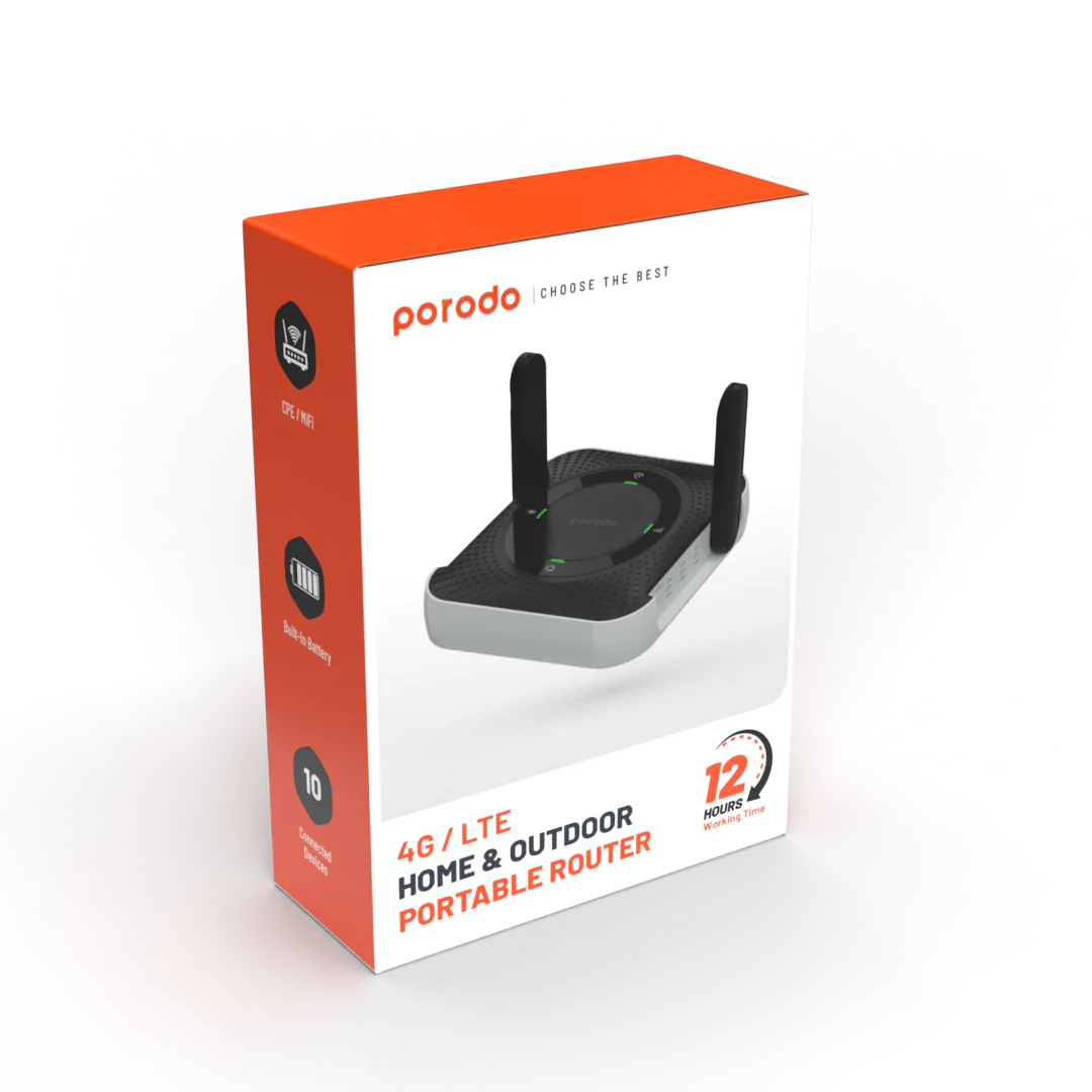 Porodo Home & outdoor Portable Router 4G/LTE