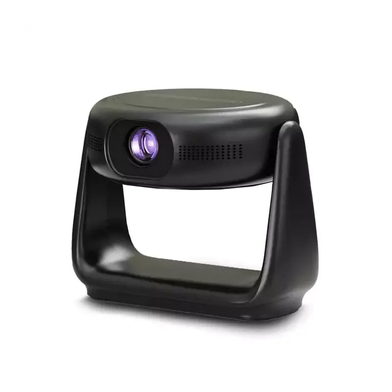 Powerlogy Rotating Stand Portable Projector Full HD - Black