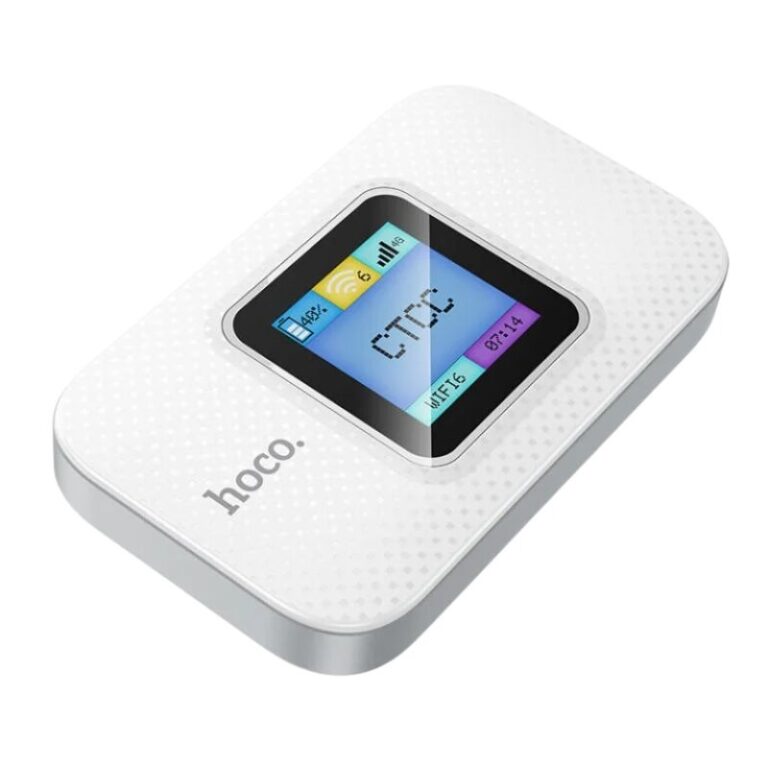 hoco With Display Mobile Portable Wifi DQ12 White