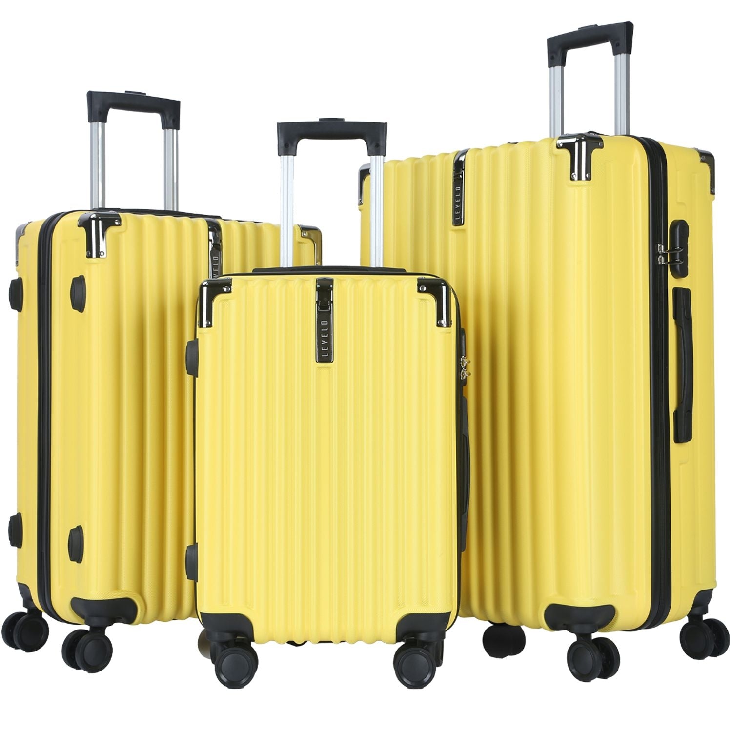 Levelo RoamTrio ABS Travel Luggage 28'' Yellow