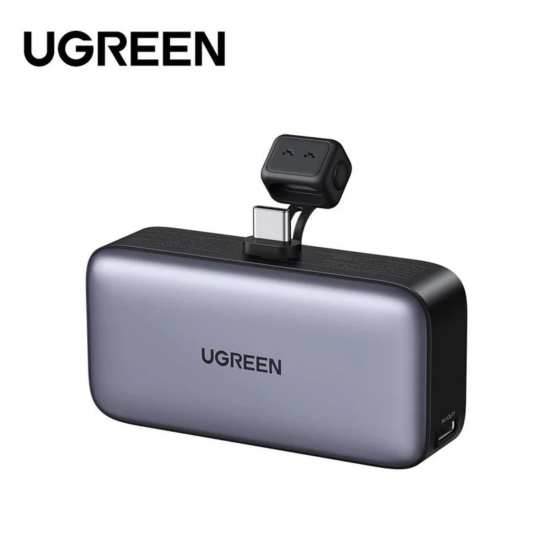 Ugreen Nexode 5000mAH Power Bank With Built-in Usb-C Connector 20W