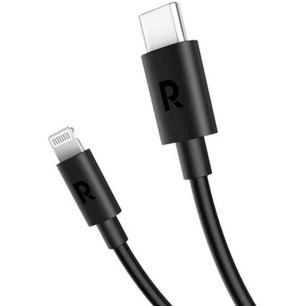 كابل شحن ومزامنة USB من Ravpower مع موصل Type-c إلى Lightning بطول 1 متر RP-CB1016