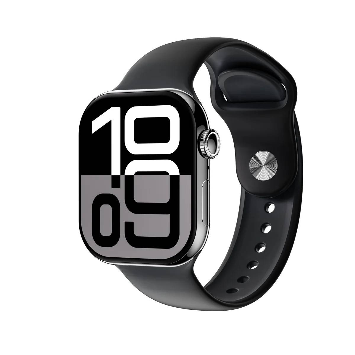 Green Lion Active SE46 Smart Watch -Jet Black & Black Strep