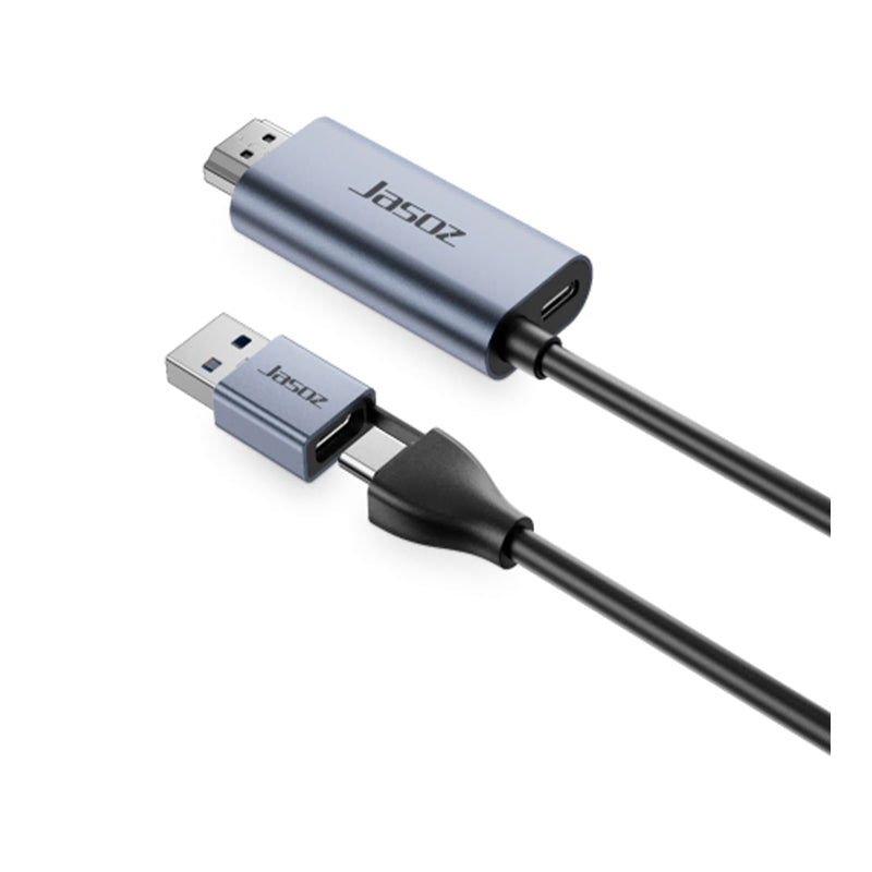 jasoz USB 3.0/TYPE -C Dual Port Video Capture Cable 100W